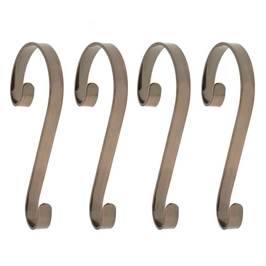 Haute Decor Stocking Scroll® Oil-Rubbed Bronze Stocking Holders, 4ct.